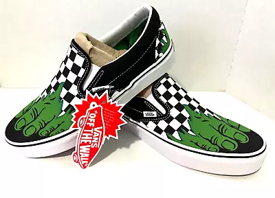 Vans Classic Slip-On Marvel Hulk Checkerboard  Men's Size: 5.5 • $74.07