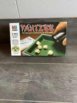 Vintage YAHTZEE Original Dice Board Game NO Score Pad -  1982 MB Games • £10