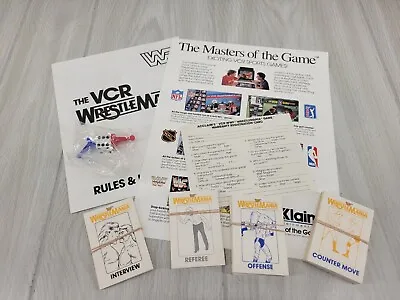 Replacement Parts ONLY Vintage WWF The VCR WrestleMania Board Game Akklaim 1988 • $9.99