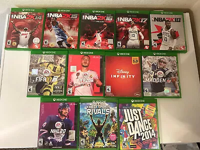 Xbox One Video Game Lot Of 13 Games With Cases - All Tested & Good Condition • $22.49