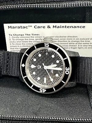 Maratac LSA Marble Carbon Fiber Titanium Diver Watch New Never Worn • $650