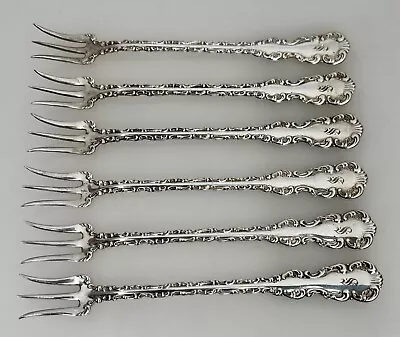 $124.99 • Buy Whiting Louis XV Sterling Silver 6 Cocktail Forks - 88884
