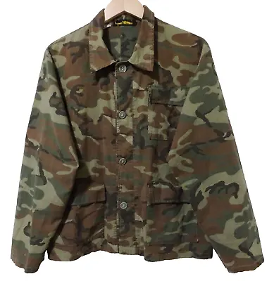L/XL Vtg 70s Men's Kmart Camouflage Distressed Punk Rock Grunge Nirvana Jacket • $84.29