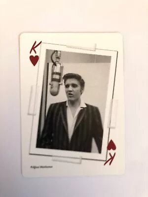 Elvis Presley Rock Star Music Recording Studio Swap Playing Card: King Of Heart • $2