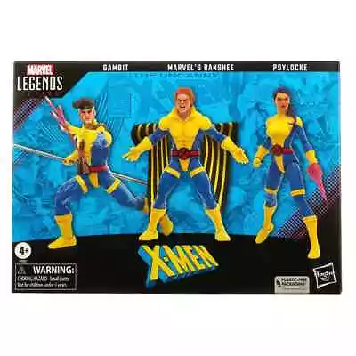 Marvel Legends Comics 6  X Men Banshee Gambit Psylocke Action Figure Set • £59.95