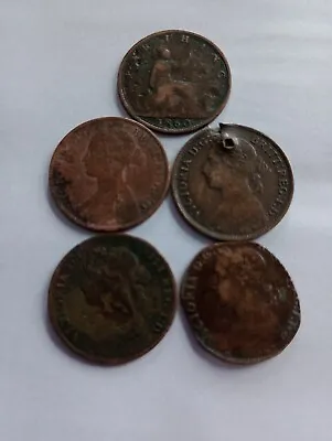 Victoria Farthing Coins .1860-86 • £1.75