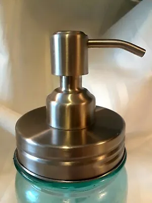 Mason Jar Quality STAINLESS STEEL Converter Kit Soap & Lotion Dispenser • $5.97