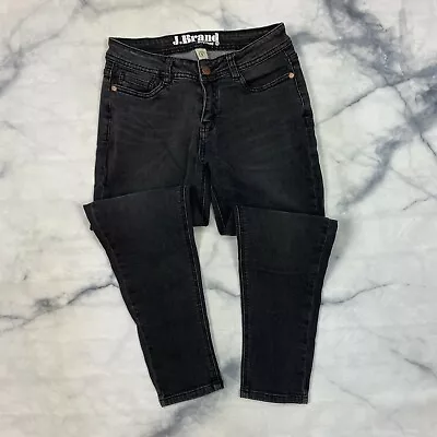 J Brand Boyfriend Jeans Size 3 Juniors Black Denim P0934AT Ankle Crop Tapered • $27