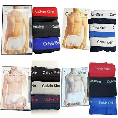 Calvin Klein Mens Boxers Trunks 3 Pack Shorts  Mixed Boxers Ck Size S M L Xl • £13.59