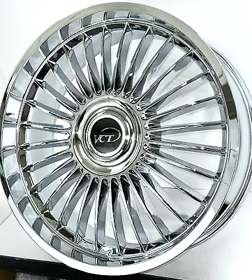 24 X9  Chrome VCT Spyder Rims Fits Lincoln Navigator Ford F150 Expedition 6x135 • $1599.99