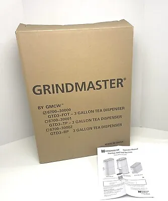 NEW Grindmaster-Cecilware 3 Gallon Stainless Steel Ice Tea Dispenser GTD3-FOT • $84.99