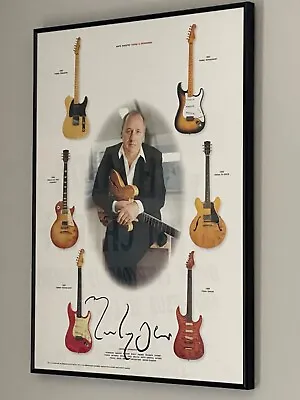 MARK KNOPFLER 2001 Signed Framed Poster. Limited Edition.  #441/500   • $1000