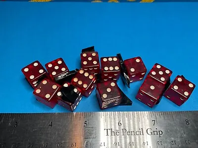 12 Red Bakelite  Dice Please Look At Pictures And Description • $14.99