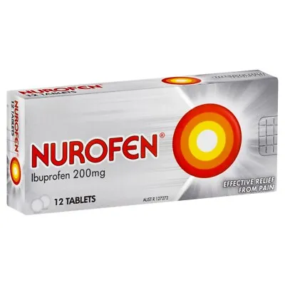 $15 • Buy Nurofen Pain & Inflammation Relief 12 Tablets Ibuprofen 200mg Body Pain Fever