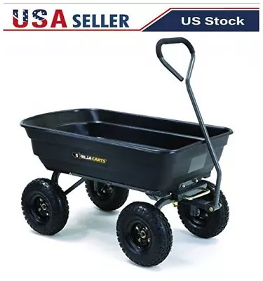 GOR4PS 600-lb. Poly Garden Dump Cart With 10  Tires Free Shipping • $103.99