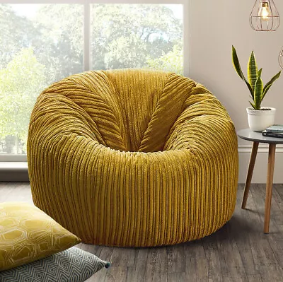 Giant Jumbo Cord Bean Bag XXL Adults Beanbags MEGA Beanbag Ready Filled • £64.99