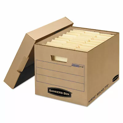 $133.01 • Buy Bankers Box Filing Storage Box With Locking Lid Letter/Legal Kraft 25/Carton