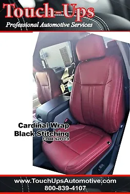 2015-2018 Ford F-150 XLT SuperCrew Crew Cab Leather Seat Covers Kit Cardinal Red • $900.31