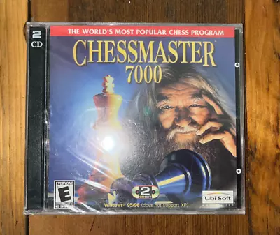 CHESSMASTER 7000 (PC 1999) 2 Discs-Set Windows 95/98 Ubisoft CLASSIC - NEW! • $24.99