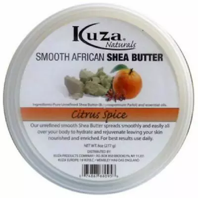 £9.49 • Buy KUZA SMOOTH AFRICAN SHEA BUTTER CITRUS SPICE 8oz + FREE TRACK DELIVERY
