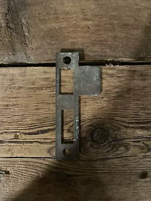 Antique/Vintage Door Strike Plate Mortise Victorian Art Deco Brass 4-1/16” • $16