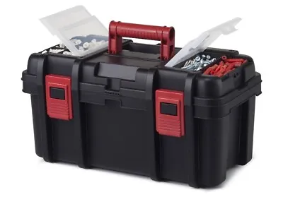 (Ship From USA) 16-Inch Black Toolbox Plastic Tool And Hardware Storage • $14.20