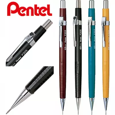 Pentel P200 Automatic Mechanical Pencil 0.3 0.5 0.7 0.9 Mm P203 P205 P207 P209 • £84.99