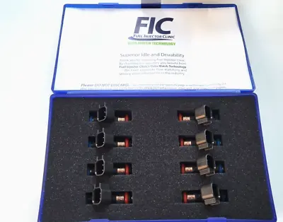 8 New Original Fuel Injector Clinic FIC850 850cc 80lb Injectors IS303-0850H • $720.30