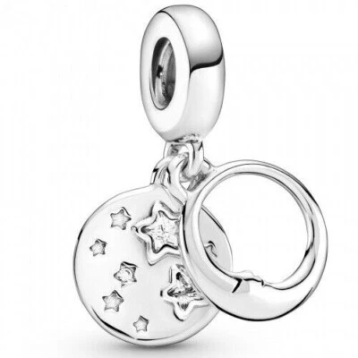 $22.99 • Buy Authentic PANDORA Sterling Silver 925 ALE Sleeping Moon & Stars You Are My Unive