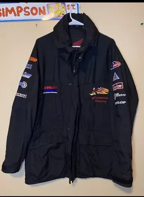 Vtg Honda Racing Woody Woodpecker Rider Collection Motorcycle Jacket Size Large • $130