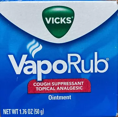 VICKS  VapoRub Cough Suppressant Topical Analgesic Ointment 1.76 Oz • $3