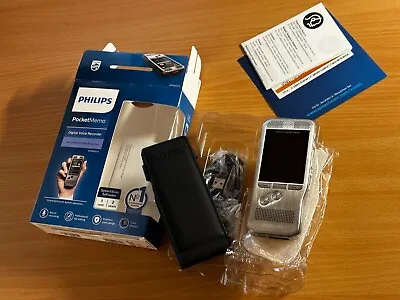 Philips Digital Voice Recorder Dictaphone Stereo Portable Rechargeable SD Card • £180