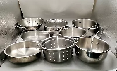 $25.99 • Buy Melissa And Doug 8 Piece Metal Stainless Steel Cookware Set (pots And Pans) 