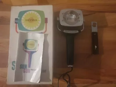 Sylvania Sun Gun Movie Light  SG-50 In Original Box With Manual Vintage WORKING • $19.99