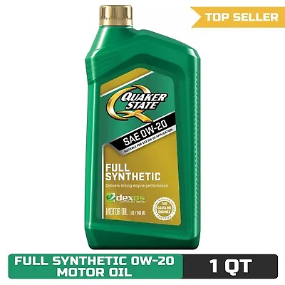 Quaker State Full Synthetic 0W-20 Motor Oil 1-Quart • $9.70