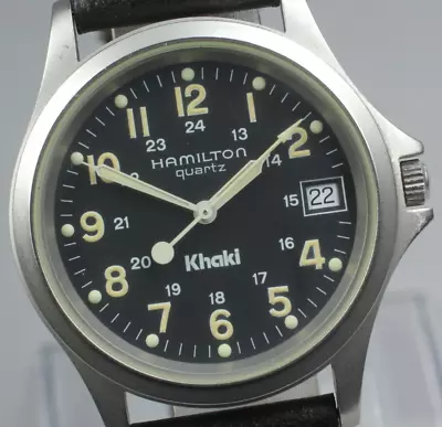 [Near MINT] Hamilton Khaki 9445B Military Field Men's Quartz From JAPAN • $239.90