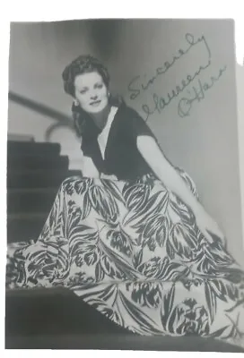 Maureen O'Hara Hand Signed Autograph McKlintock Miracle On 34th Street Movies  • $65