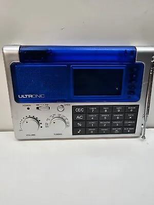 Ultronic Ultra Slim Multi-Function Radio W/ Calendar Calculator Alarm Clock • $18