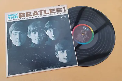   Meet The Beatles   Super Colourband Usa E.coast Mono Lp 3 X Bmi Labels #2 Slv • £59.99