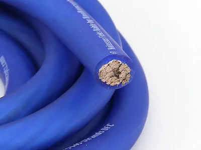 KnuKonceptz Kolossus Flex 4 Gauge Blue OFC Battery Power Wire Copper Cable  • $1.95