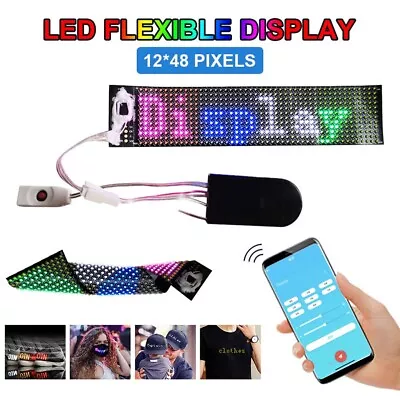 LED Display Programmable Message Sign Moving Scrolling Lighting Board Bluetooth • $11.19