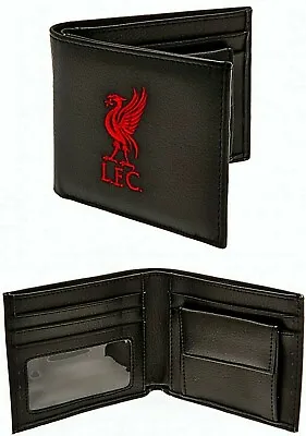 £11.85 • Buy Liverpool Fc Lfc Crest Embroidered Leather Money Wallet Coin Cash Card Purse