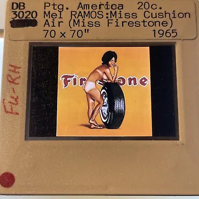 Mel Ramos “Miss Cushion Air /Firestone  Pop Art 35mm Slide • $10.02