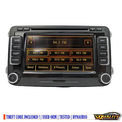 2010 - 2015 Volkswagen VW OEM DynAudio Premium RNS-510 GPS Navigation Receiver • $550.05