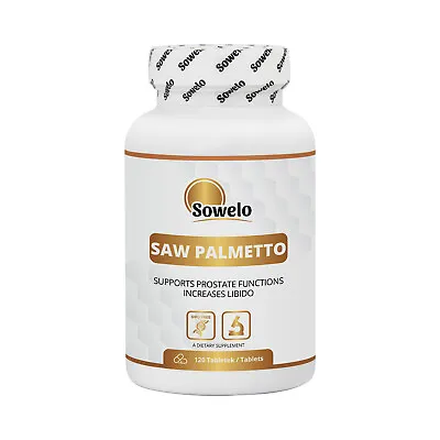 $26.11 • Buy SOWELO SAW PALMETTO EXTRACT 600mg TABLETS PROSTATE AND FERTILITY SUPPORT