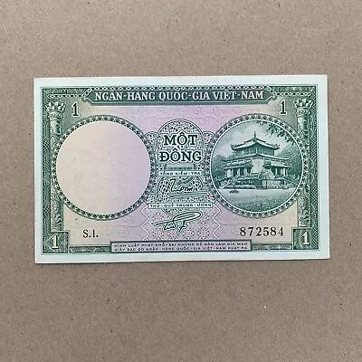South Viet Nam 1 Dong Banknote ND 1956 Vietnam Currency Vietnamese Paper Money • $11.95