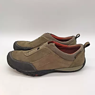 Merrell Move Kangaroo Mocs Women's 7M Brown Nubuck Leather Slip-On Comfy Loafers • $31.35