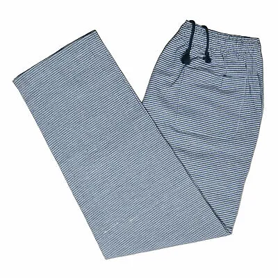 Professional Chef Trousers Pant Gingham Check Kitchen BLACK WHITE Uniform Cater • £12.99