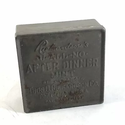 Richardson's After Dinner Mint Tin Vintage  Box Advertising Philadelphia 1907 • $12