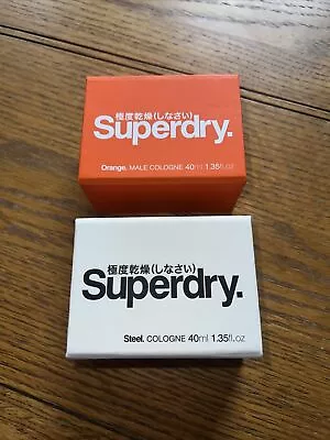 £32 • Buy Superdry Orange 40ml EDC & Steel 40ml EDC Male Cologne. Spray New.